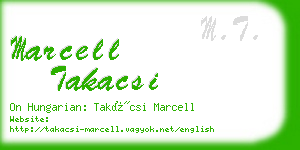 marcell takacsi business card